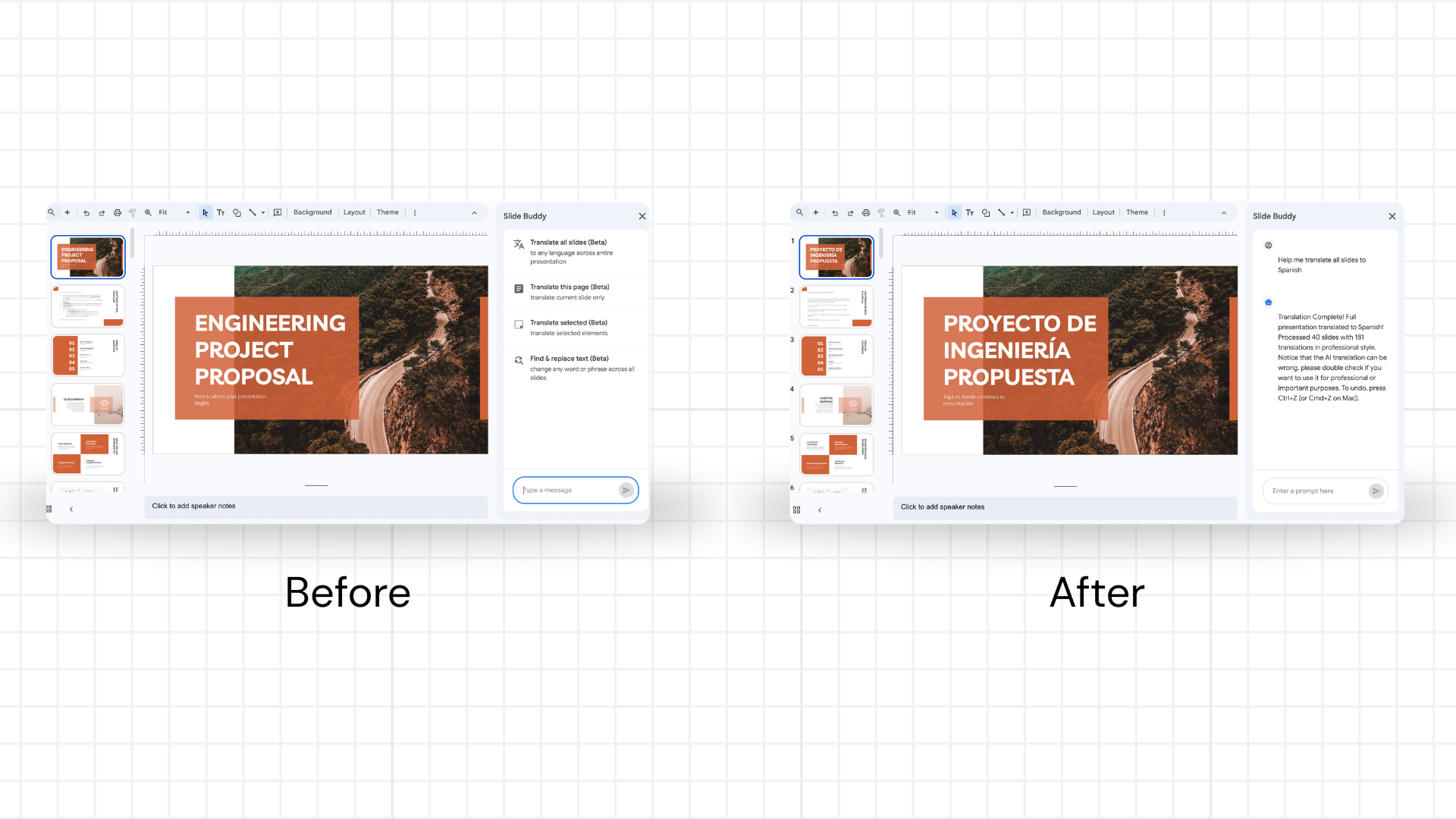 Translate Business Presentations for International Teams with Slide Buddy