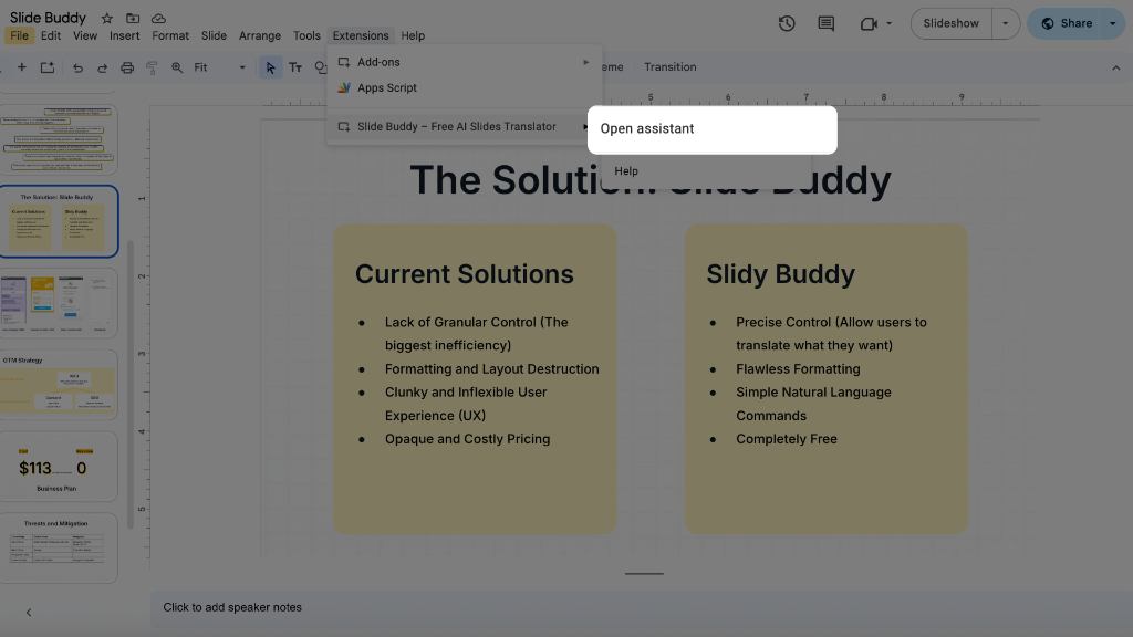 Step 4: Launch Add-on