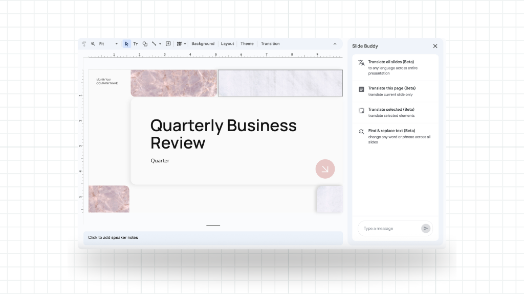 Translate Speaker Notes